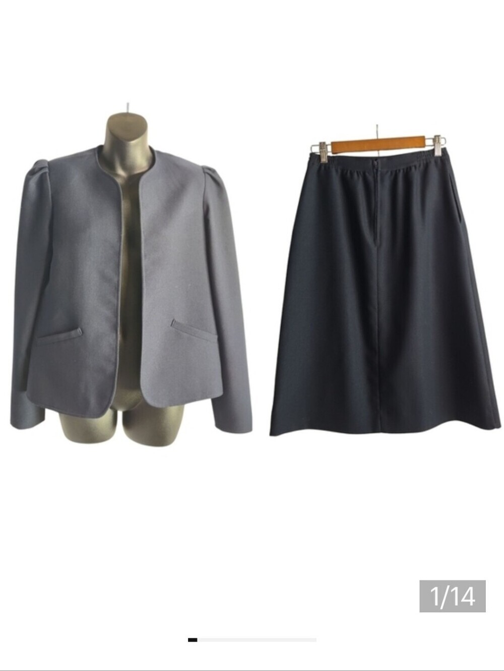 Catalina Skirt Suit Women's Navy Blazer and Skirt Size 8